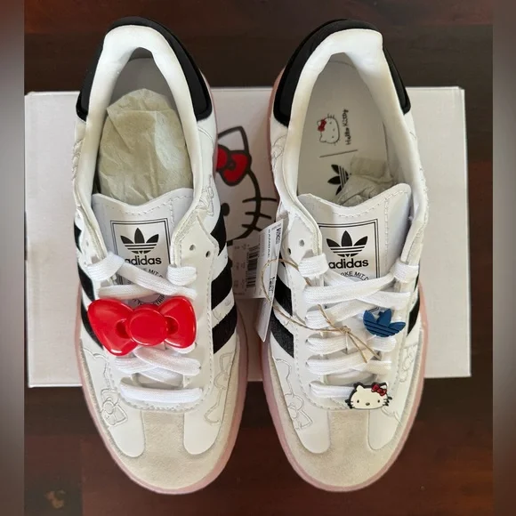 adidas gazelle silver green womens Women's Adidas x Hello Kitty Astir Shoes  Oneness Boutique